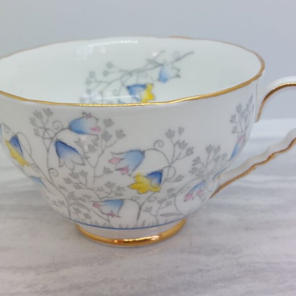 Vintage Royal Stafford Tea Cup And Saucer Bluebell Time - Picture 7 of 15